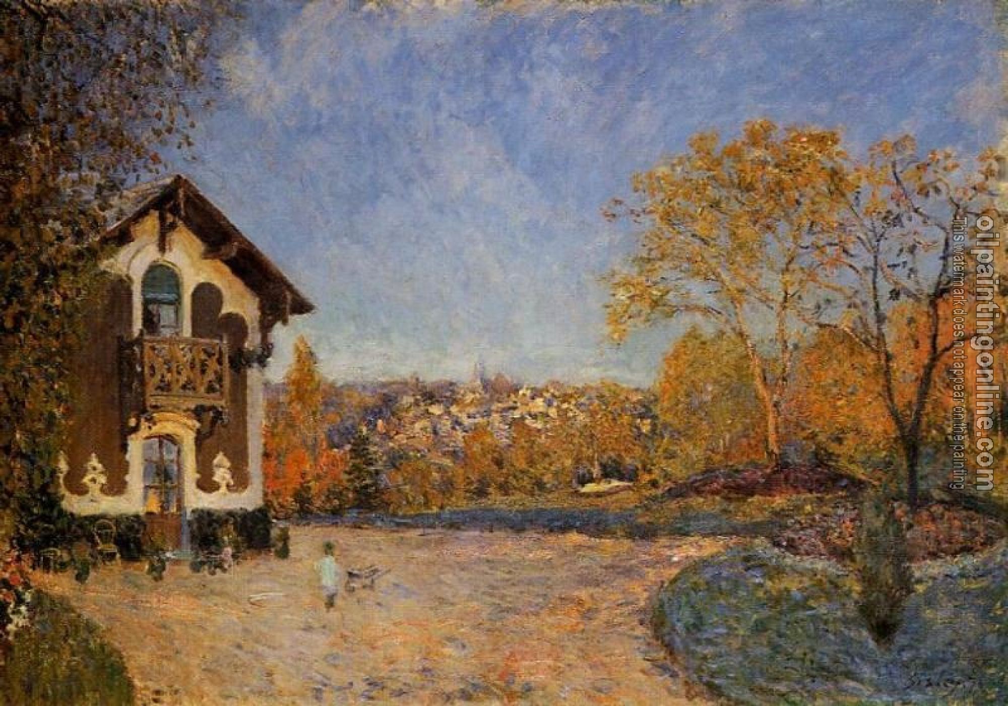 Sisley, Alfred - View of Marly-le-Roi from House at Coeur-Colant